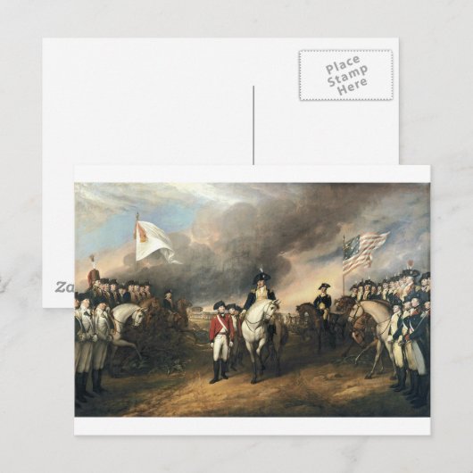 800px-Surrender_of_Lord_Cornwallis Briefkaart (Voorkant / Achterkant)
