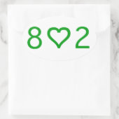 802 ovale Stickers (Tas)