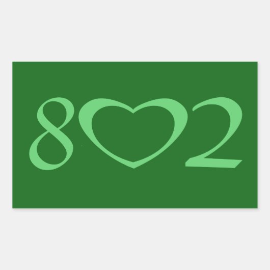 802 RECHTHOEKIGE STICKER (Voorkant)