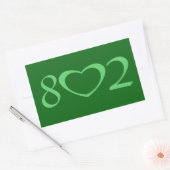 802 RECHTHOEKIGE STICKER (Envelop)