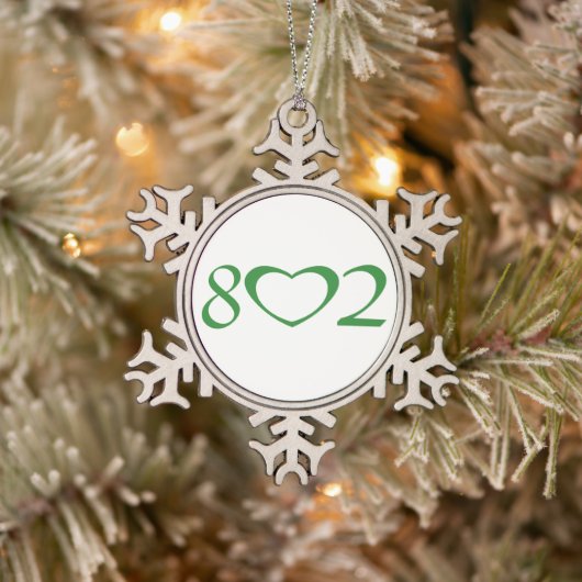 802 TIN SNEEUWVLOK ORNAMENT (Boom)