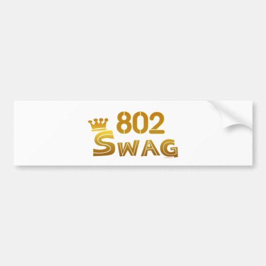 802 Vermont Swag Bumpersticker (Voorkant)