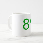 802 Wit 330 ml Klassieke Witte Mok (Voorkant links)
