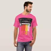 808 Drum Machine Shirt Muziek Beats (Voorkant volledig)