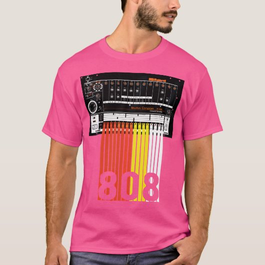808 Drum Machine Shirt Muziek Beats (Voorkant)