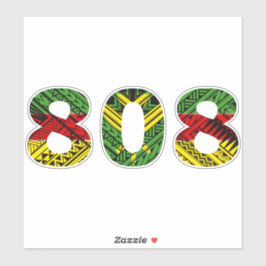 808 Hawaï Kakau Kanaka Maoli Sticker