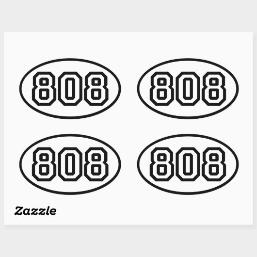808 OVALE STICKER (Vel)