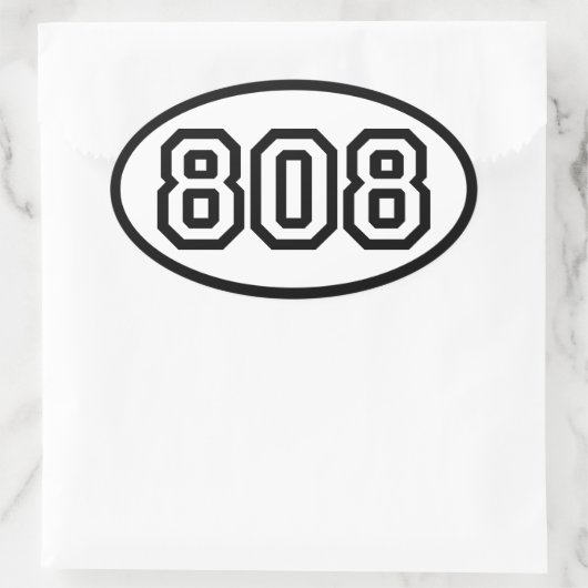808 OVALE STICKER (Tas)