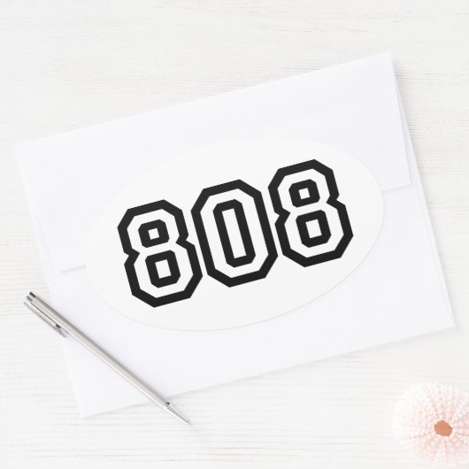 808 OVALE STICKER (Envelop)