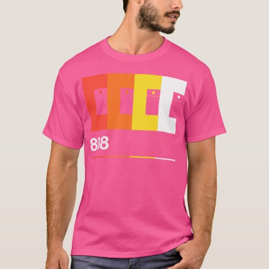 808 Rhythm Composer Drum Machine T-shirt (Voorkant)