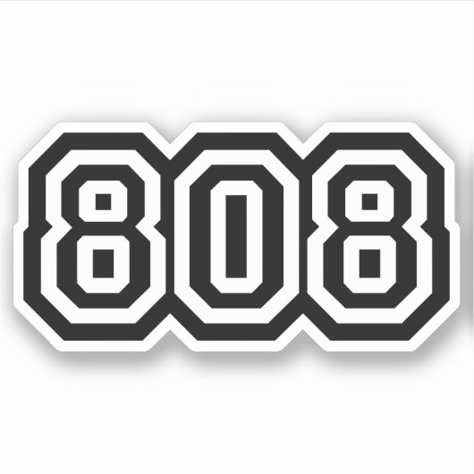 808 STICKER (Voorkant)