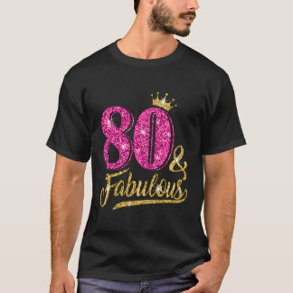 80 80 Uitstekend 80th K kroon T-shirt