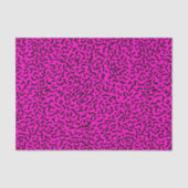 80-90's Hot Pink Wiggly Retro Tissuepapier (Voorkant)