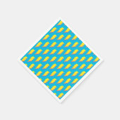 80-90's Pattern Fun Blue Yellow Bolt Neon Retro Servet (Hoek)