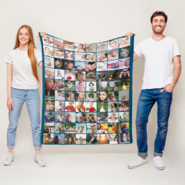 80 Aangepast, uniek, speciaal aangepast, fotocolla Fleece Deken