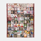 80 Aangepast, uniek, speciaal aangepast, fotocolla Fleece Deken (Voorkant)