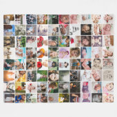 80 Aangepast, uniek, speciaal aangepast, fotocolla Fleece Deken (Voorkant (Horizontaal))