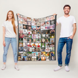80 Aangepast, uniek, speciaal aangepast, fotocolla Fleece Deken