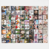 80 Aangepast, uniek, speciaal aangepast, fotocolla Fleece Deken (Voorkant (Horizontaal))