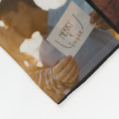 80 Aangepast, uniek, speciaal aangepast, fotocolla Fleece Deken (Hoek)