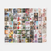 80 Aangepast, uniek, speciaal aangepast, fotocolla Fleece Deken (Voorkant (Horizontaal))