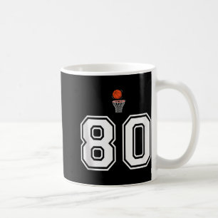 80 Aantal Basketbal Stijl Witte Tanktop Koffiemok
