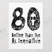 80 beter dan een alternatieve 80e grappige geboort