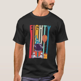 80 Boek Lezende Ruimtevaarder Literair T-shirt