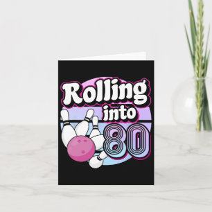 80 Bowling 80ste verjaardag Kaart