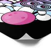 80 Bowling 80ste verjaardag Poster (Hoek)