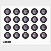80 Bowling 80ste verjaardag Ronde Sticker (Vel)