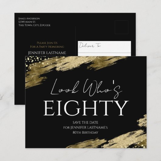 80 BRIEFKAART (Voorkant / Achterkant)