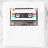 80-Cassettebandje Rechthoekige Sticker (Tas)