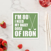 80 dagelijkse dosis van Iron Golfer Party servette Servet (Insitu)