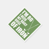 80 dagelijkse dosis van Iron Golfer Party servette Servet (Hoek)