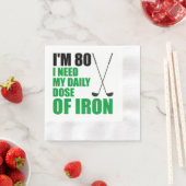 80 dagelijkse dosis van Iron Golfer Party servette Servet (Insitu)