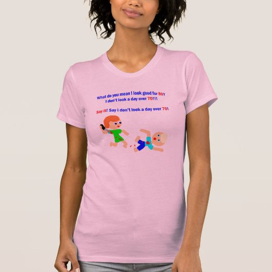 80 dagen niet meer dan 70 t-shirt (Voorkant)