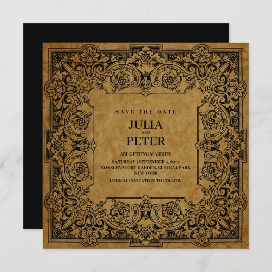  80 de Stijl koninklijk sparen de Uitnodiging van  (Voorkant / Achterkant)