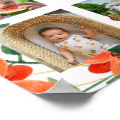 80 dingen waar we van houden, oranje bloemen poster (Hoek)