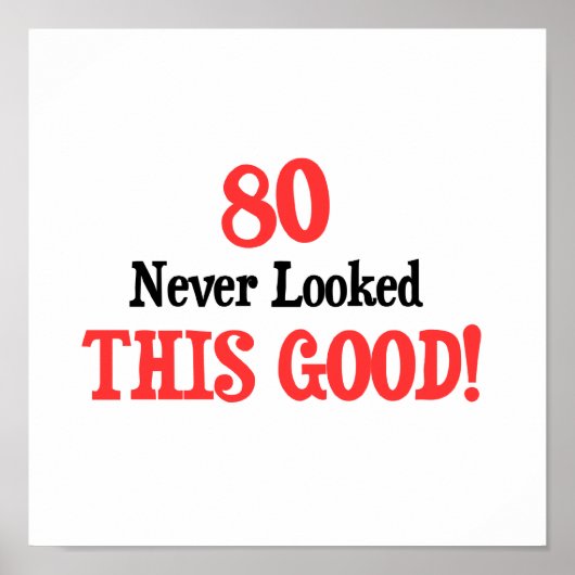 80 Dit is nooit zo goed geweest Poster (Voorkant)