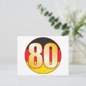 80 DUITSLAND Goud Briefkaart (Staand voorkant)