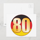 80 DUITSLAND Goud Briefkaart (Voorkant / Achterkant)