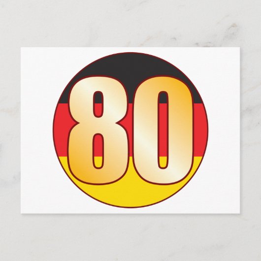80 DUITSLAND Goud Briefkaart (Voorkant)