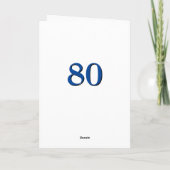 80 Dus wat 80ste Birthday Funny Quote Kaart (Achterkant)