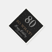 80 Dus wat een grappig citaat Elegant 80e verjaard Servet (Hoek)