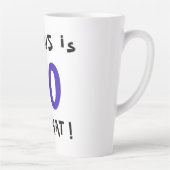 80 Dus wat een grappige Inspirerend quote 80th Bir Latte Mok (Rechts)