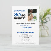 80 Dus wat een grappige mijlpaal 80ste verjaardag Kaart (Staand voorkant)