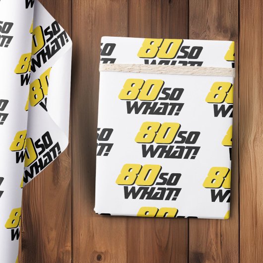 80 dus wat een grappige typografie moderne 80e ver cadeaupapier
