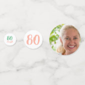80 Dus wat een positieve 80e verjaardag foto Confetti (Voorkanten)