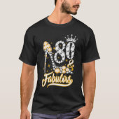80 en 80 jaar oud 80 jaar oud diamant C T-shirt (Voorkant)